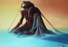 painting of unreal landscape